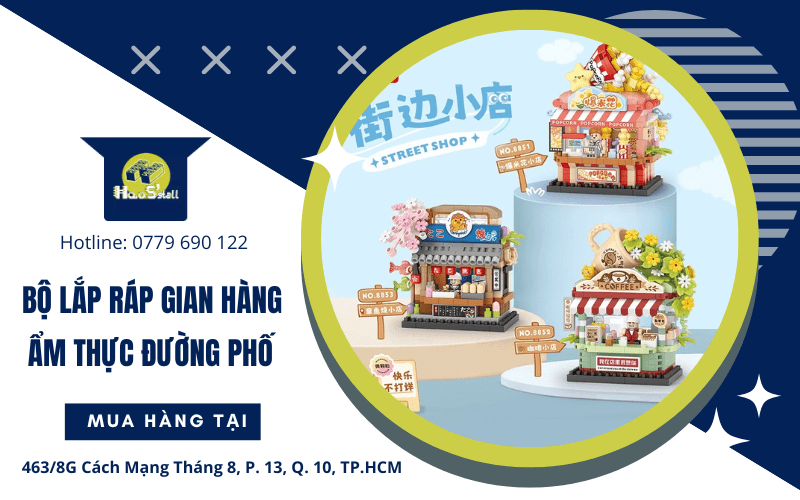 Bộ lắp ráp gian hàng ẩm thực đường phố