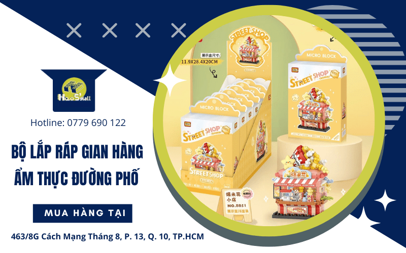 Bộ lắp ráp gian hàng ẩm thực đường phố