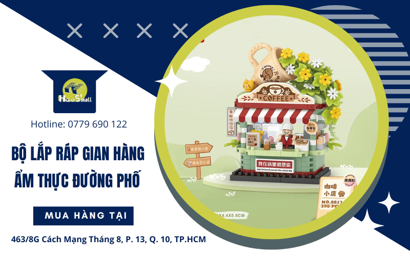 Bộ lắp ráp gian hàng ẩm thực đường phố