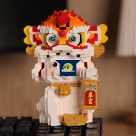 Bộ Đồ Chơi Lắp Ghép Mèo Trung Hoa - Mô Hình 3D Nanoblocks