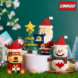 Đồ Chơi Lắp Ráp Chủ Đề Giáng Sinh 2023 - Mô Hình 3D LINKGO Nanoblock