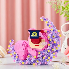 Bộ Đồ Chơi Lắp Ghép Gấu Dâu Lotso - Mô Hình 3D YAPIN Nanoblock