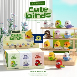 Bộ Lắp Ráp 12 Chú Chim Non Nho Nhỏ - Đồ Chơi Xếp Hình 3D Nanoblock