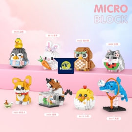Series Động Vật Tí Hon - Đồ Chơi Xếp Hình 3D LOZ Nanoblock
