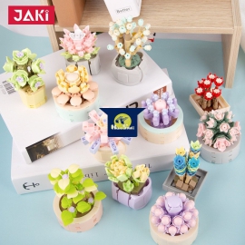 Đồ Chơi - Mô Hình Lắp Ráp Hoa Nhí, Chậu Cây Mini DIY Xinh Xắn Trang Trí Bàn Học