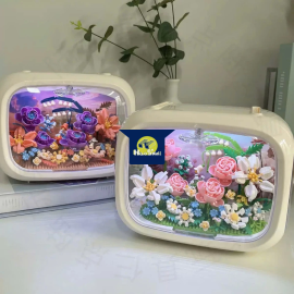 Series Vườn Hoa Ánh Sáng - Mô hình lắp ráp & Hộp Trưng Bày Hoa DIY Decor Phòng Ngủ, Bàn Làm Việc | Quà Tặng