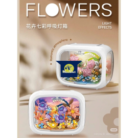 Series Vườn Hoa Ánh Sáng - Mô hình lắp ráp & Hộp Trưng Bày Hoa DIY Decor Phòng Ngủ, Bàn Làm Việc | Quà Tặng
