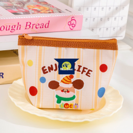 Túi đựng mỹ phẩm mini chống thấm đa năng vải Oxford cute - Túi đựng đồ cá nhân, son, tai nghe, thẻ, dây sạc