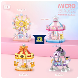 Series Công Viên Giải Trí | Bộ đồ chơi xếp hình 3D LOZ Mini - Mô hình Nanoblock
