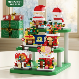 Series Ngôi Làng Giáng Sinh 2025 | Đồ chơi xếp hình 3D MEKANSM Nanoblock - Bộ lắp ráp Mini